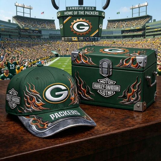 Premium NFL GB x Harley Davidson Cap V24 NMD 080426 TTV