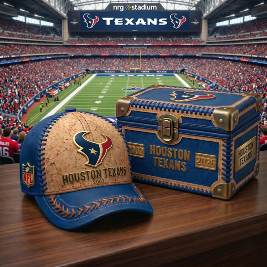 Premium NFL HOU Cork Leather Cap V32 NMD 250426 TTV
