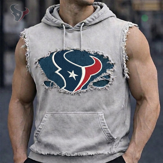 Premium NFL HOU Distressed Hooded Tank V1 NMD 210426 TTV