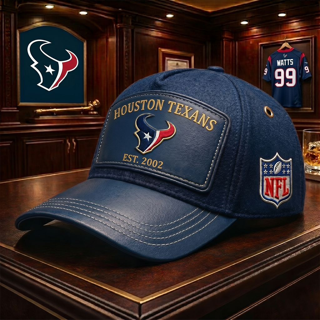 Premium NFL HOU Heritage Leather Cap V29 NMD 200426TTV