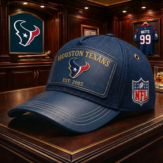 Premium NFL HOU Heritage Leather Cap V29 NMD 200426TTV