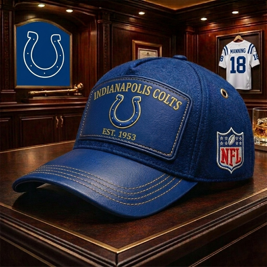 Premium NFL IND Heritage Leather Cap V29 NMD 200426TTV