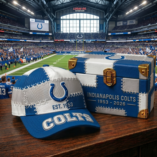 Premium NFL IND Patchwork Snapback Cap V33 NMD 270426 TTV