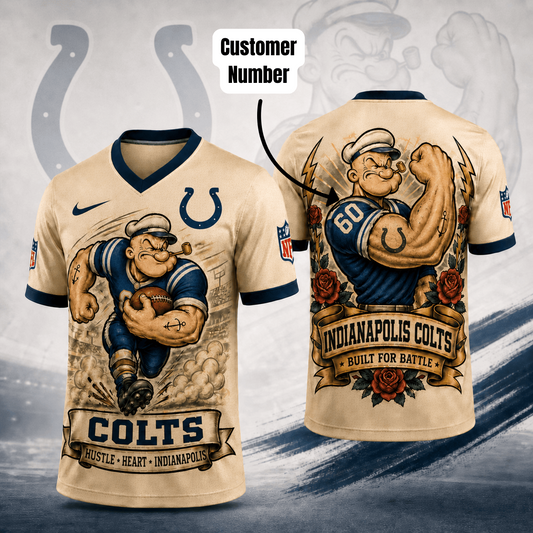 Premium NFL IND Popeye Vintage Tattoo T-shirt V1 NMD 050526 TTV