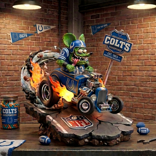 Premium NFL IND Racing Addiction Acrylic Plaque V1 NMD 040526 TTV