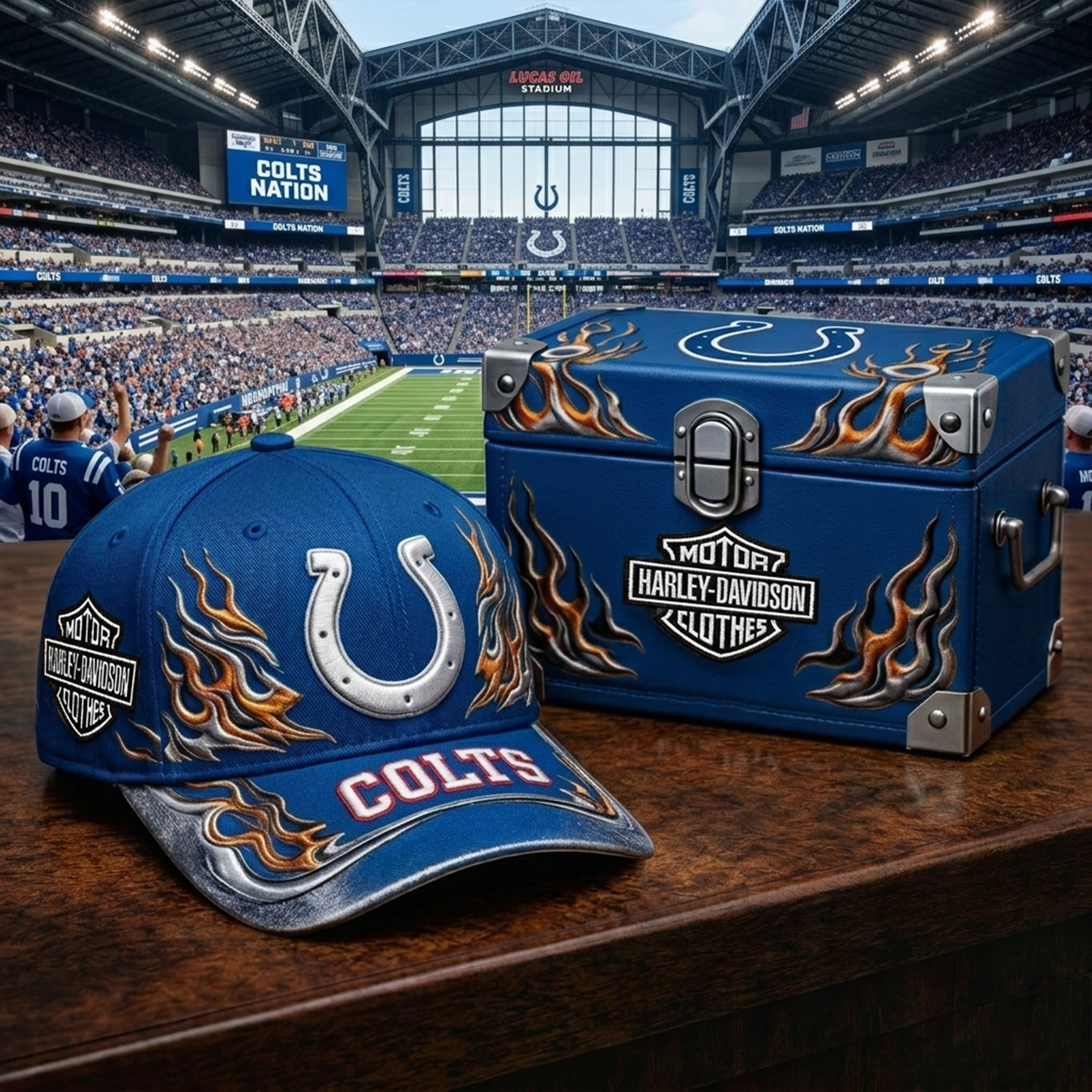 Premium NFL IND x Harley Davidson Cap V24 NMD 080426 TTV