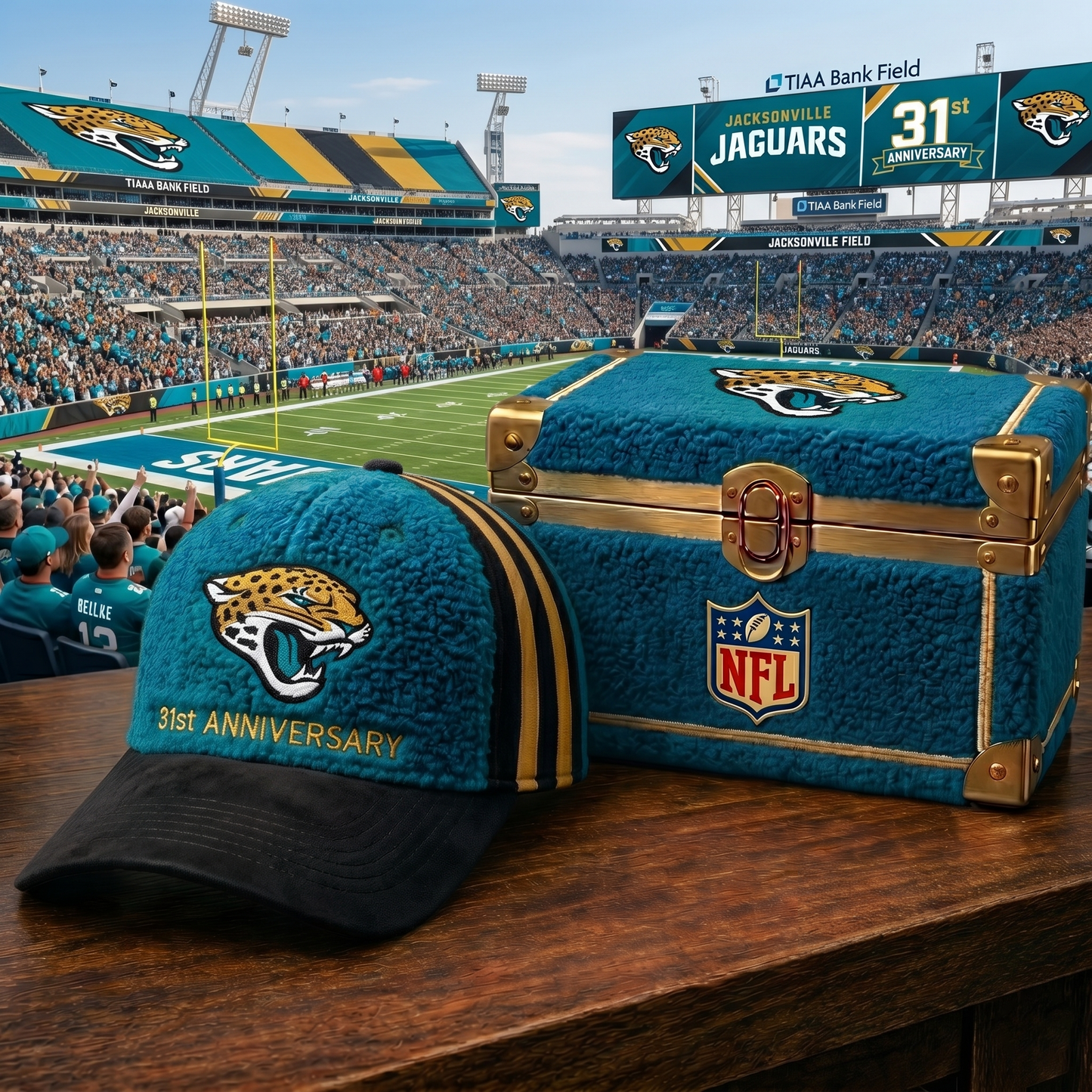 Premium NFL JAC Anniversary Sherpa Fleece Cap V26 NMD 150426 TTV