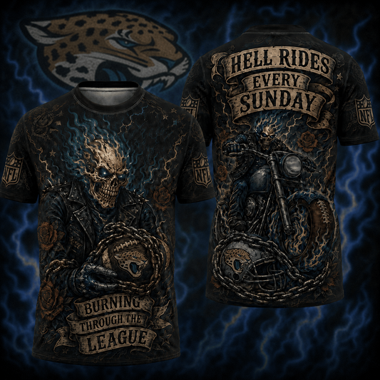 Premium NFL JAC Ghost Rider Tattoo T-shirt V3 NMD 080526 TTV