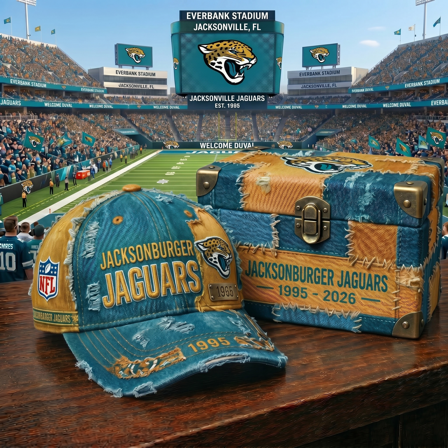 Premium NFL JAC Patchwork Denim Cap V34 NMD 060526 TTV