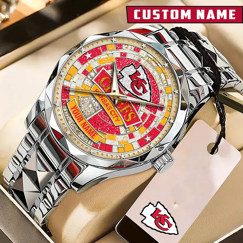 Premium NFL KC Luxury Stainless Steel Watch V1 NMD 080526 TTV