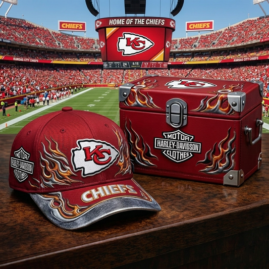 Premium NFL KC x Harley Davidson Cap V24 NMD 080426 TTV
