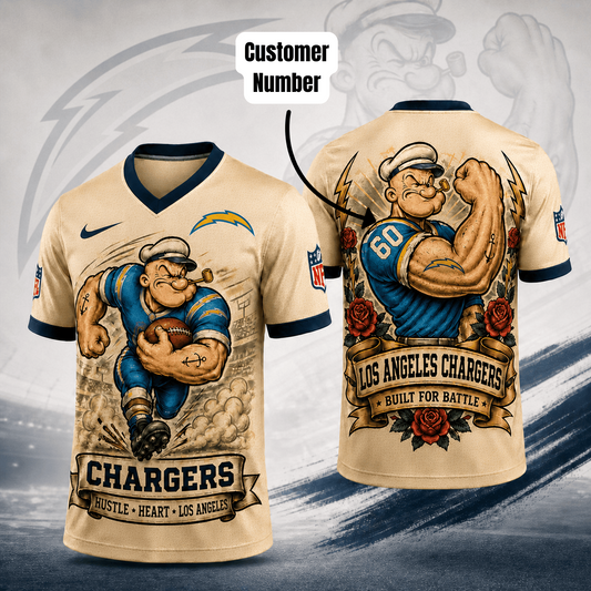 Premium NFL LAC Popeye Vintage Tattoo T-shirt V1 NMD 050526 TTV