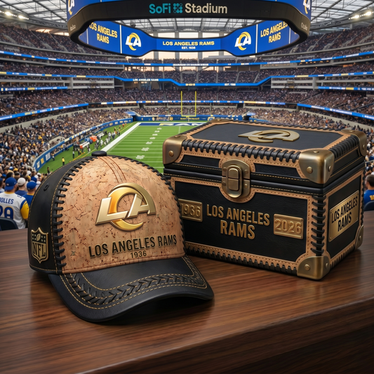 Premium NFL LAR Cork Leather Cap V32 NMD 250426 TTV
