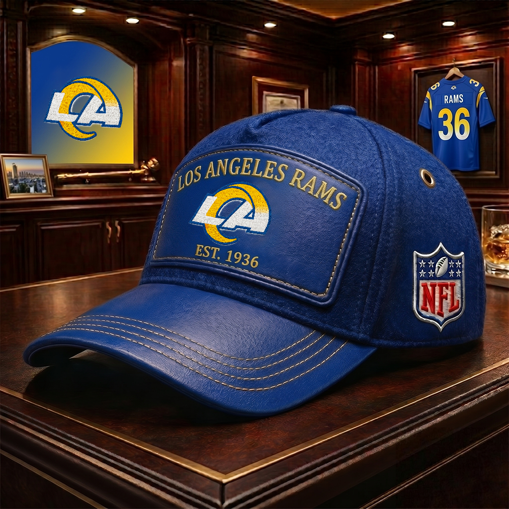 Premium NFL LAR Heritage Leather Cap V29 NMD 200426TTV