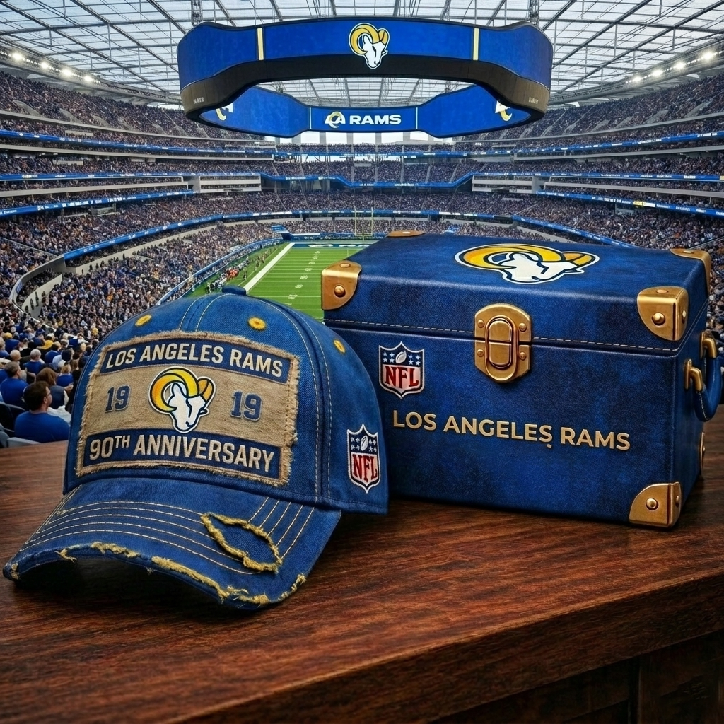 Premium NFL LAR Legacy Distressed Edition Cap V19 NMD CTKT