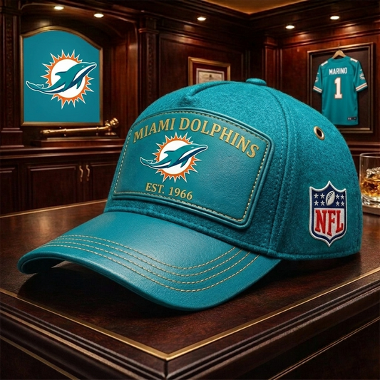 Premium NFL MIA Heritage Leather Cap V29 NMD 200426TTV