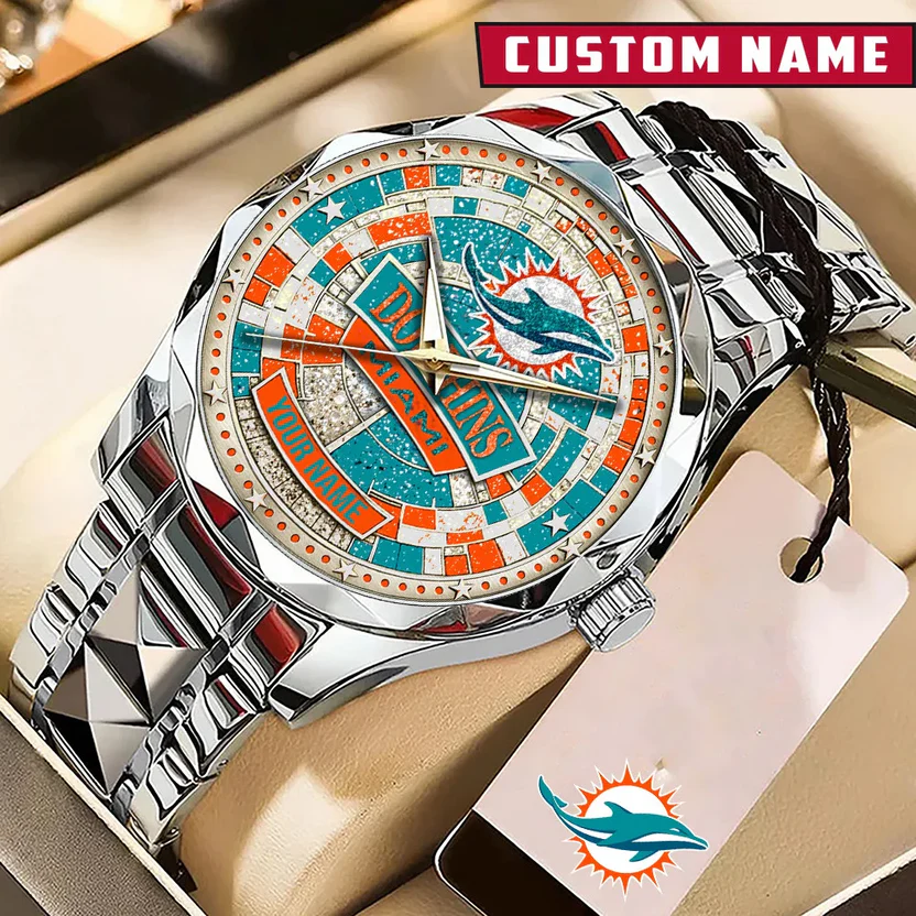 Premium NFL MIA Luxury Stainless Steel Watch V1 NMD 080526 TTV