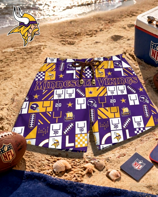 Premium NFL MIN Beach Shorts V1 NMD 270426 TTV