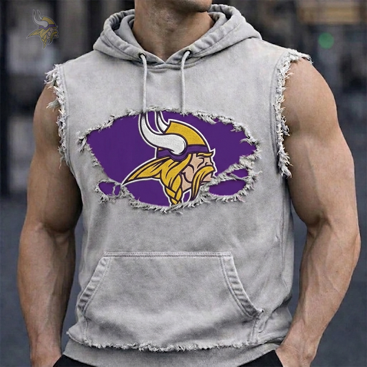 Premium NFL MIN Distressed Hooded Tank V1 NMD 210426 TTV