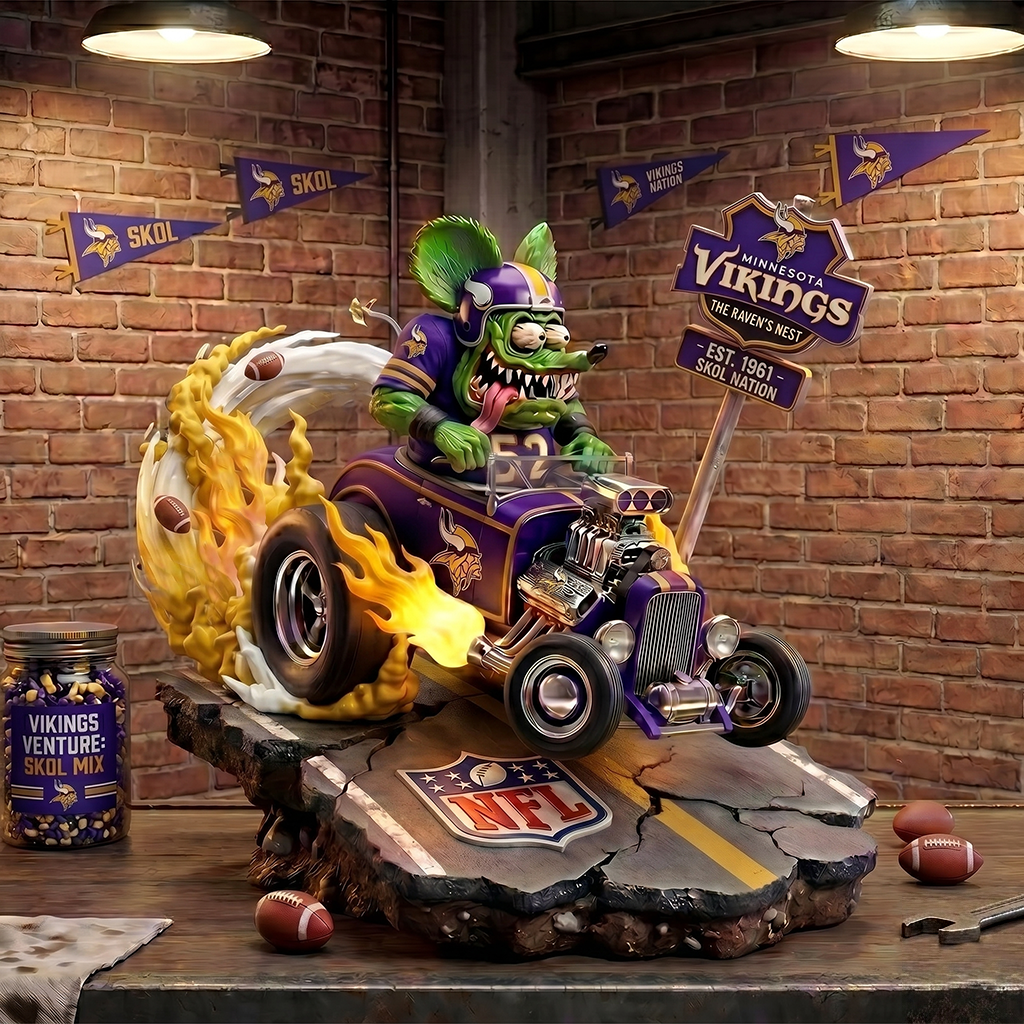 Premium NFL MIN Racing Addiction Acrylic Plaque V1 NMD 040526 TTV