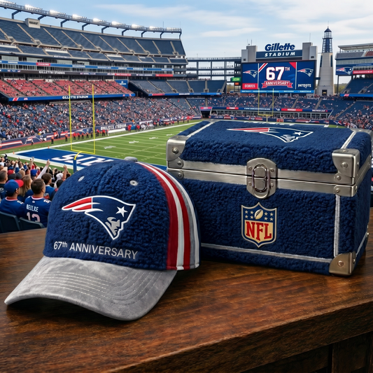 Premium NFL NE Anniversary Sherpa Fleece Cap V26 NMD 150426 TTV