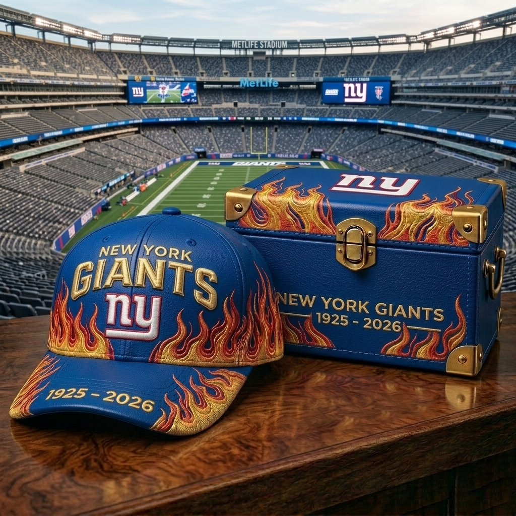 Premium NFL NYG Classic Flame Tribute Cap V17 NMD CTKT
