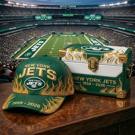 Premium NFL NYJ Classic Flame Tribute Cap V17 NMD CTKT