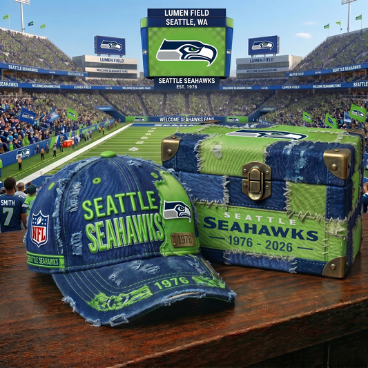 Premium NFL SEA Patchwork Denim Cap V34 NMD 060526 TTV