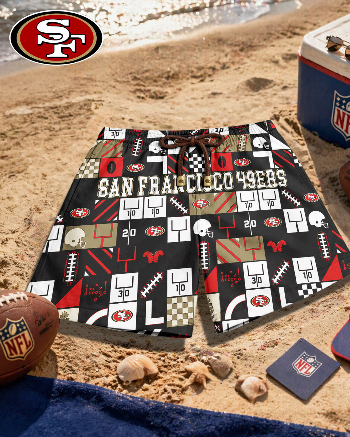 Premium NFL SF Beach Shorts V1 NMD 270426 TTV
