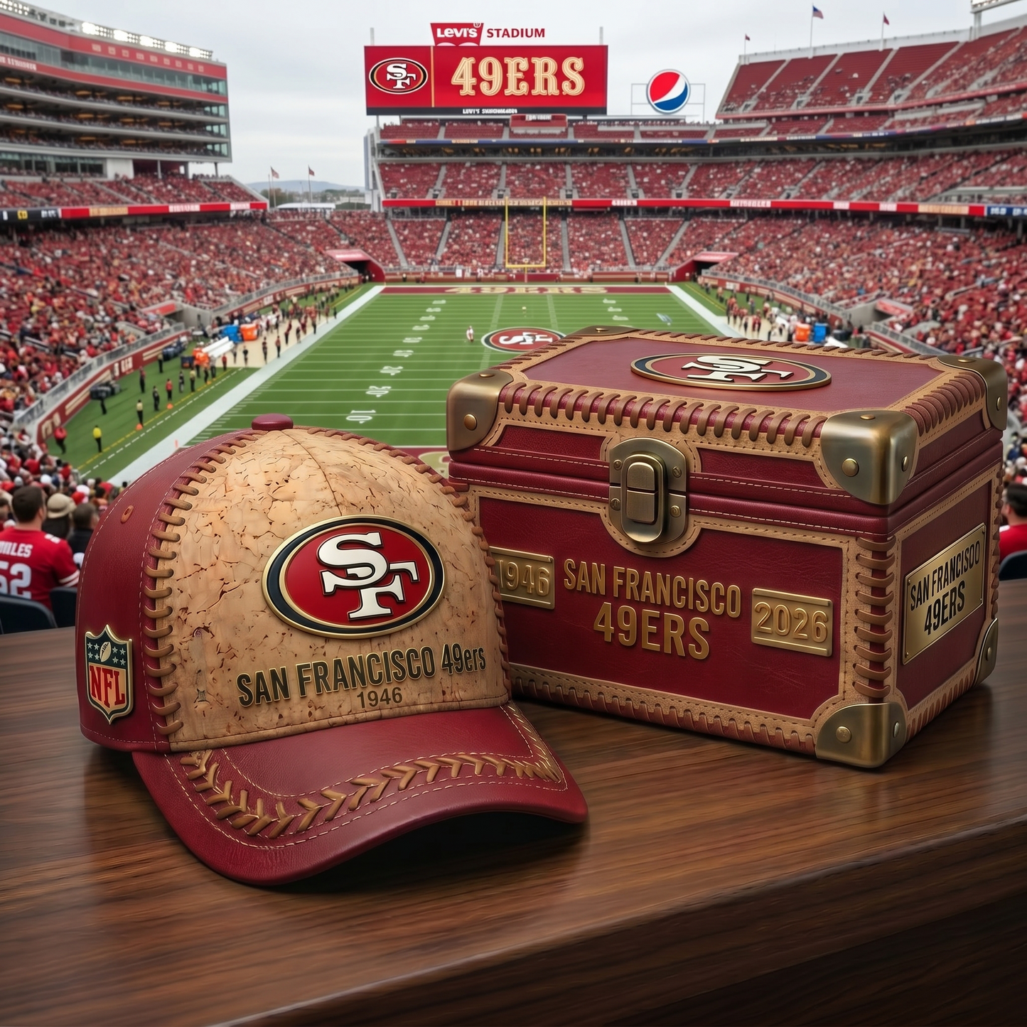 Premium NFL SF Cork Leather Cap V32 NMD 250426 TTV