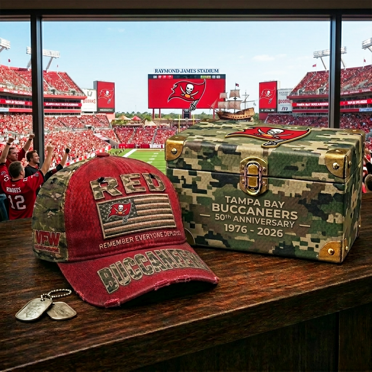 Premium NFL TB Remember Everyone Deployed Cap V23 NMD 070426 TTV