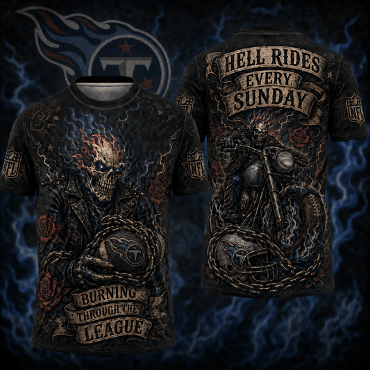 Premium NFL TEN Ghost Rider Tattoo T-shirt V3 NMD 080526 TTV