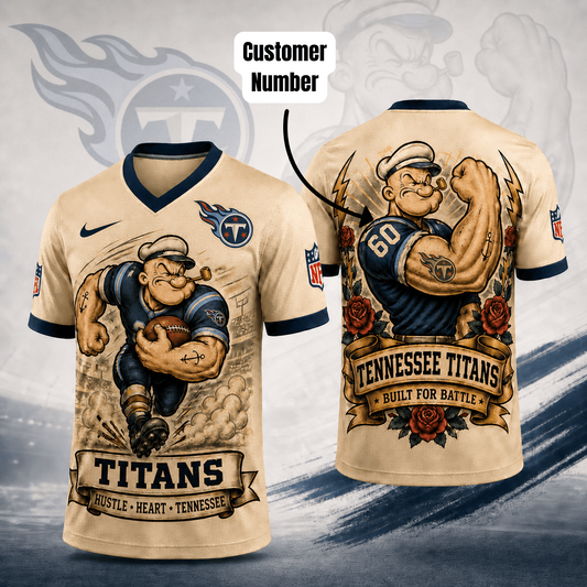 Premium NFL TEN Popeye Vintage Tattoo T-shirt V1 NMD 050526 TTV