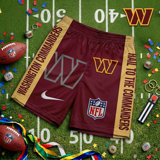 Premium NFL WAS Game Day Personalized Short Pants V1 NMD 220426 TTV
