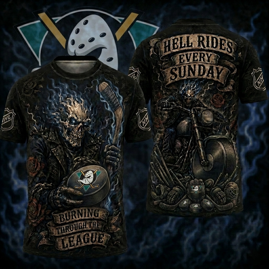 Premium NHL AD Ghost Rider Tattoo T-shirt V3 NMD CTKT