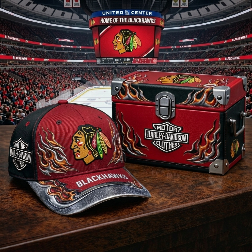 Premium NHL CB x Harley Davidson Cap V24 NMD CTKT
