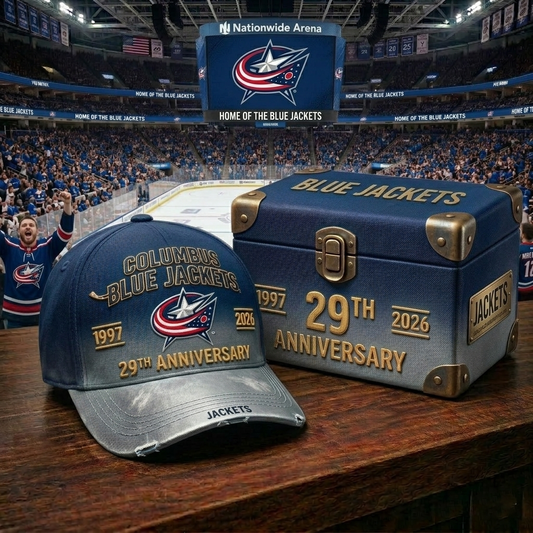Premium NHL CBJ Anniversary Gradient Cap V31 NMD CTKT