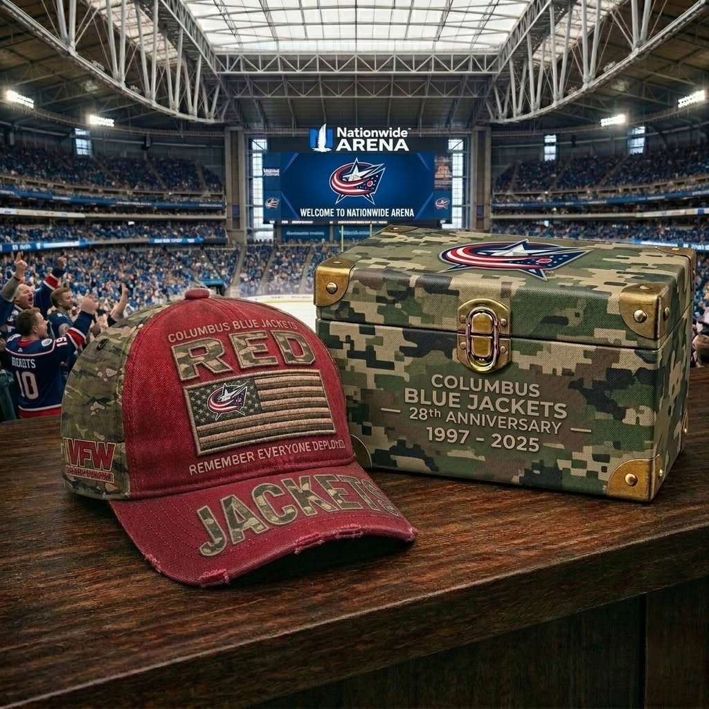 Premium NHL CBJ Remember Everyone Deployed Cap V23 NMD CTKT