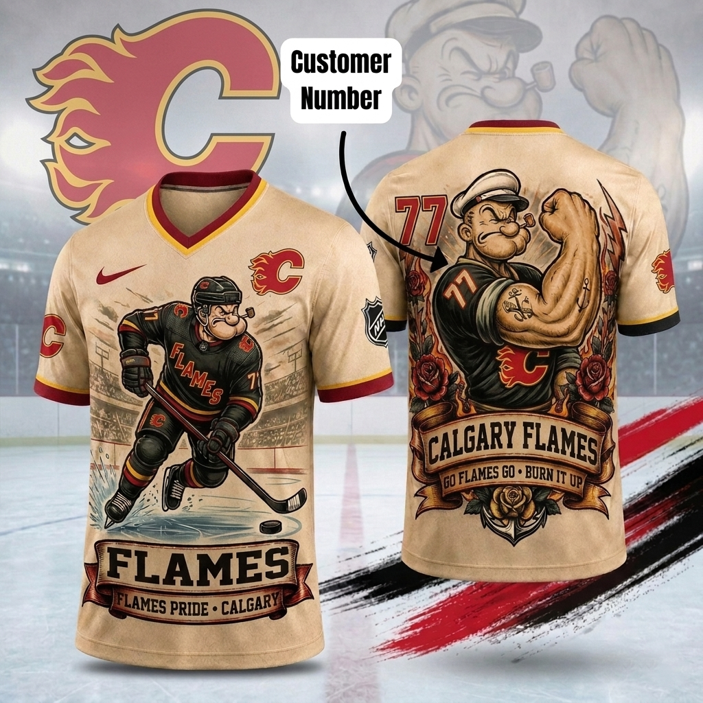 Premium NHL CF Popeye Vintage Tattoo T-shirt V1 NMD CTKT