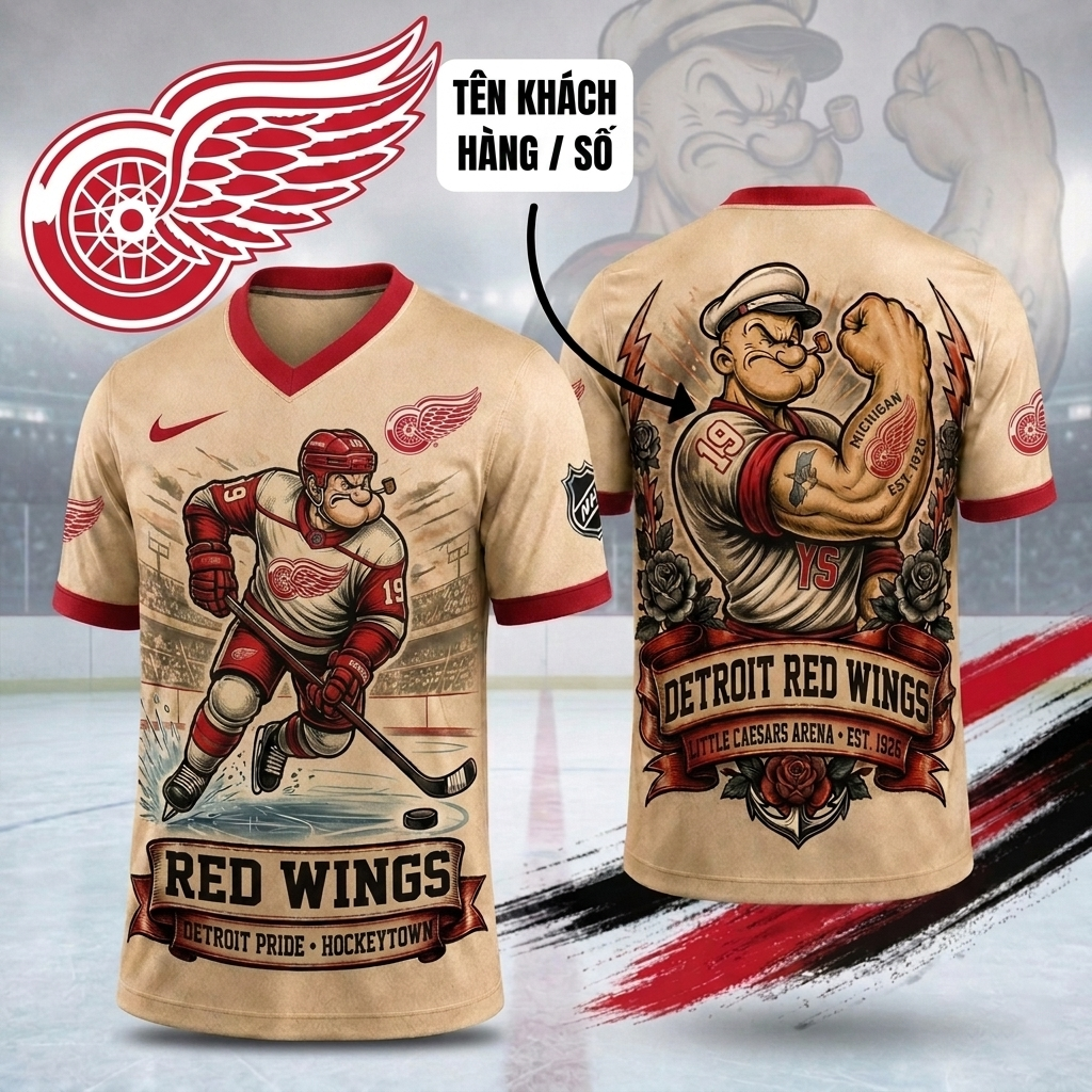 Premium NHL DRW Popeye Vintage Tattoo T-shirt V1 NMD CTKT