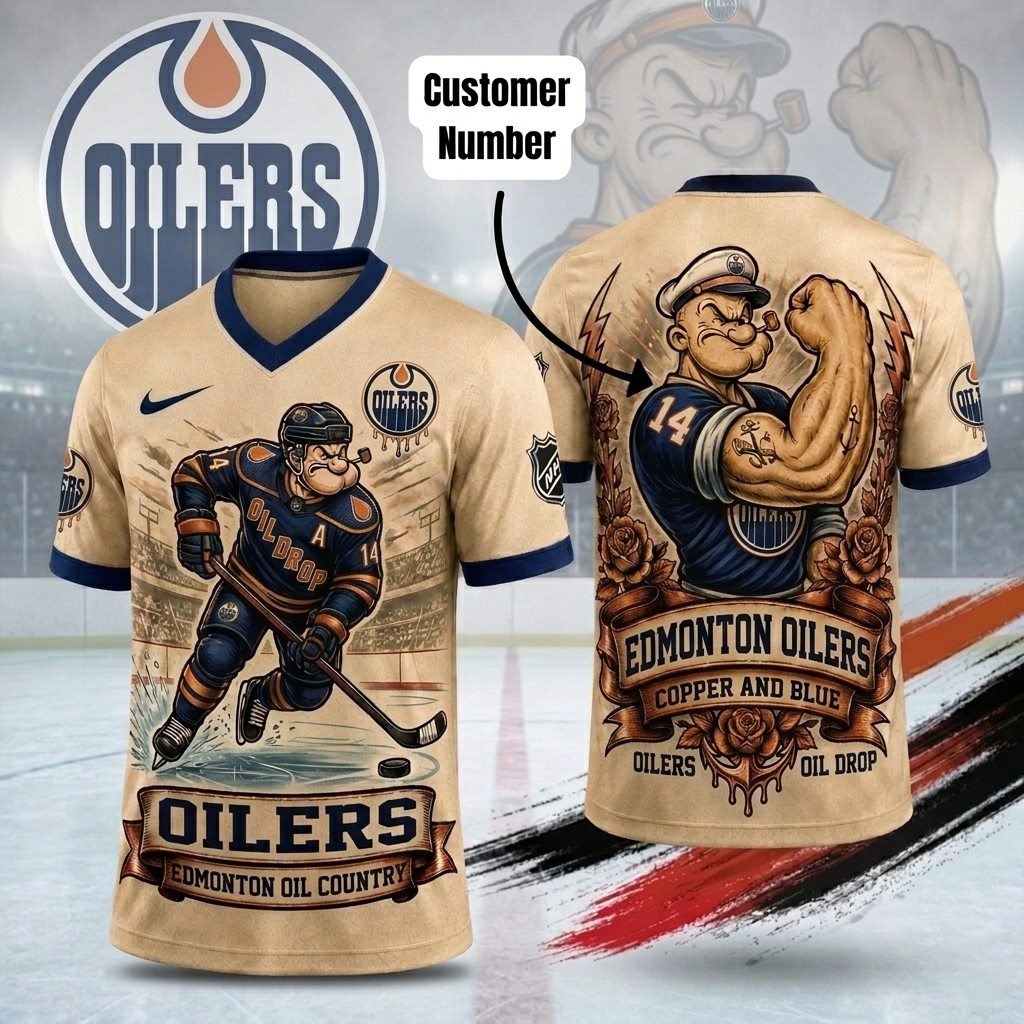 Premium NHL EO Popeye Vintage Tattoo T-shirt V1 NMD CTKT