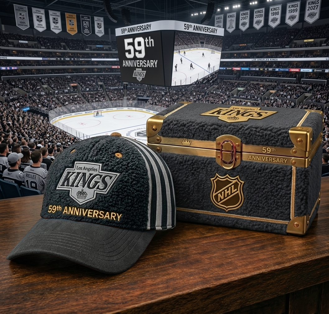 Premium NHL LAK Anniversary Sherpa Fleece Cap V26 NMD CTKT