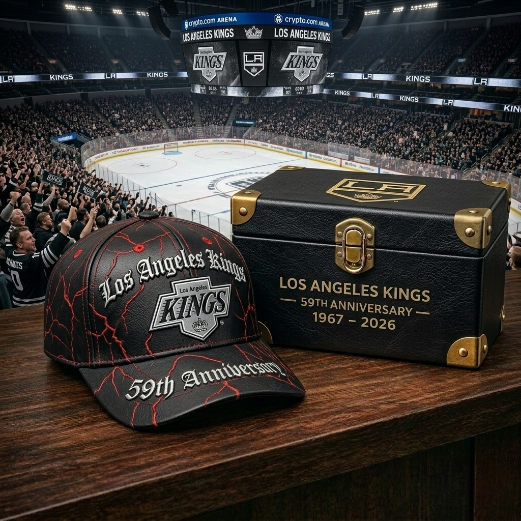 Premium NHL LAK Anniversary Vintage Crackle Cap V22 NMD CTKT