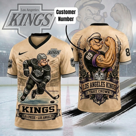 Premium NHL LAK Popeye Vintage Tattoo T-shirt V1 NMD CTKT