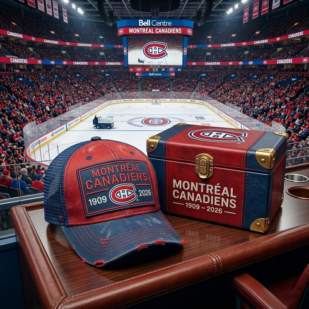 Premium NHL MC Anniversary Heritage Distressed Trucker Cap V21 NMD CTKT