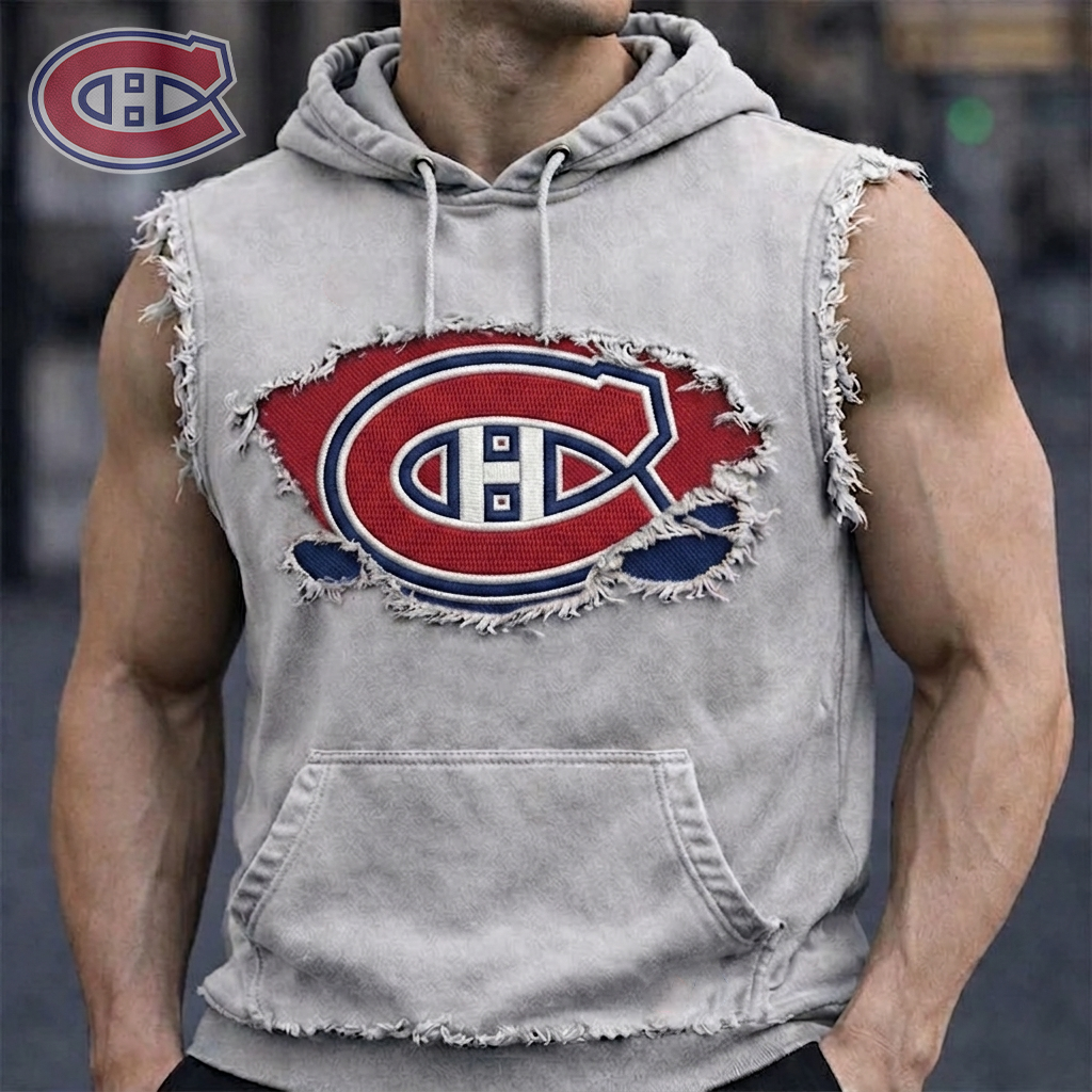 Premium NHL MC Distressed Hooded Tank V1 NMD CTKT