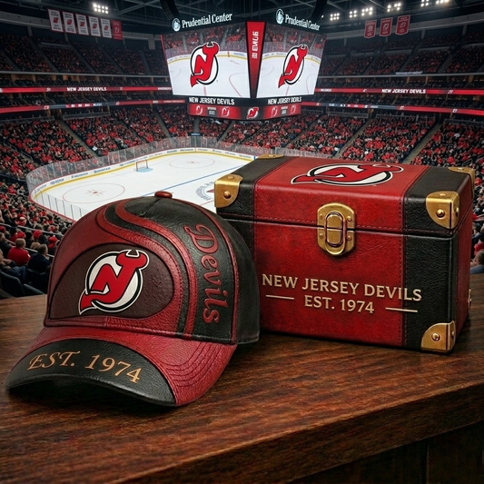 Premium NHL NJD Heritage Leather Cap V20 NMD CTKT
