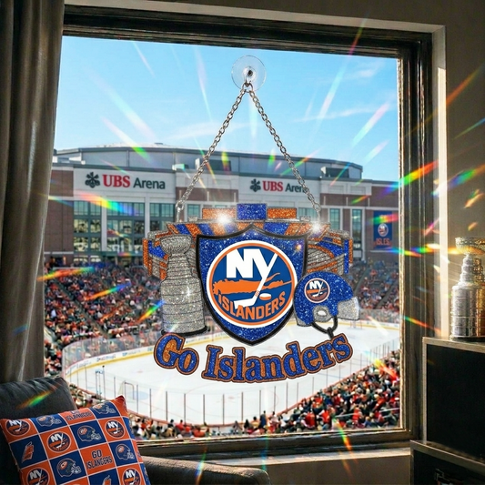 Premium NHL NYI Game Day Suncatcher V1 NMD 230426 TTV