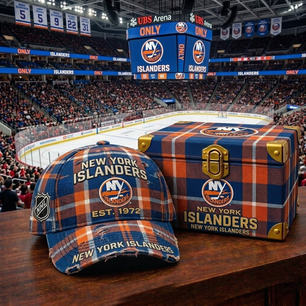 Premium NHL NYI Heritage Checkered Cap V18 NMD CTKT