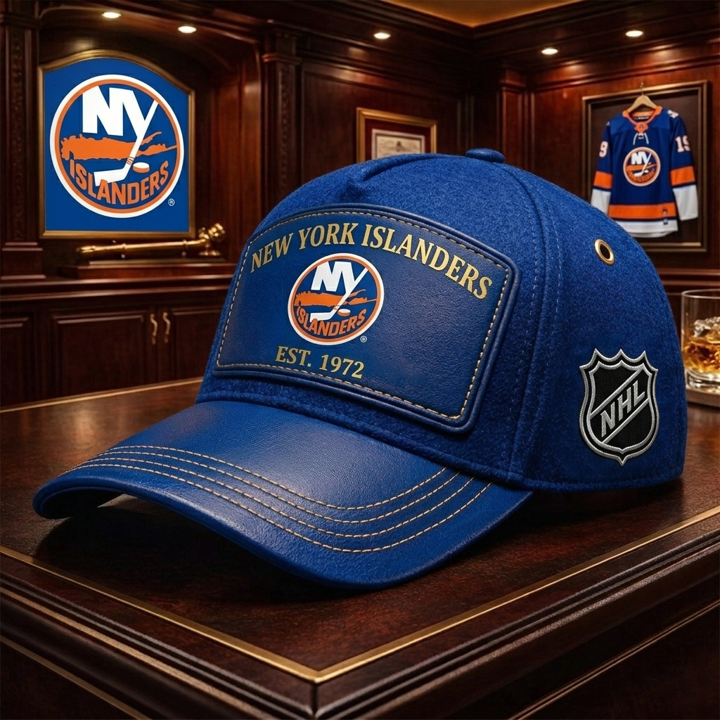 Premium NHL NYI Heritage Leather Cap V29 NMD CTKT